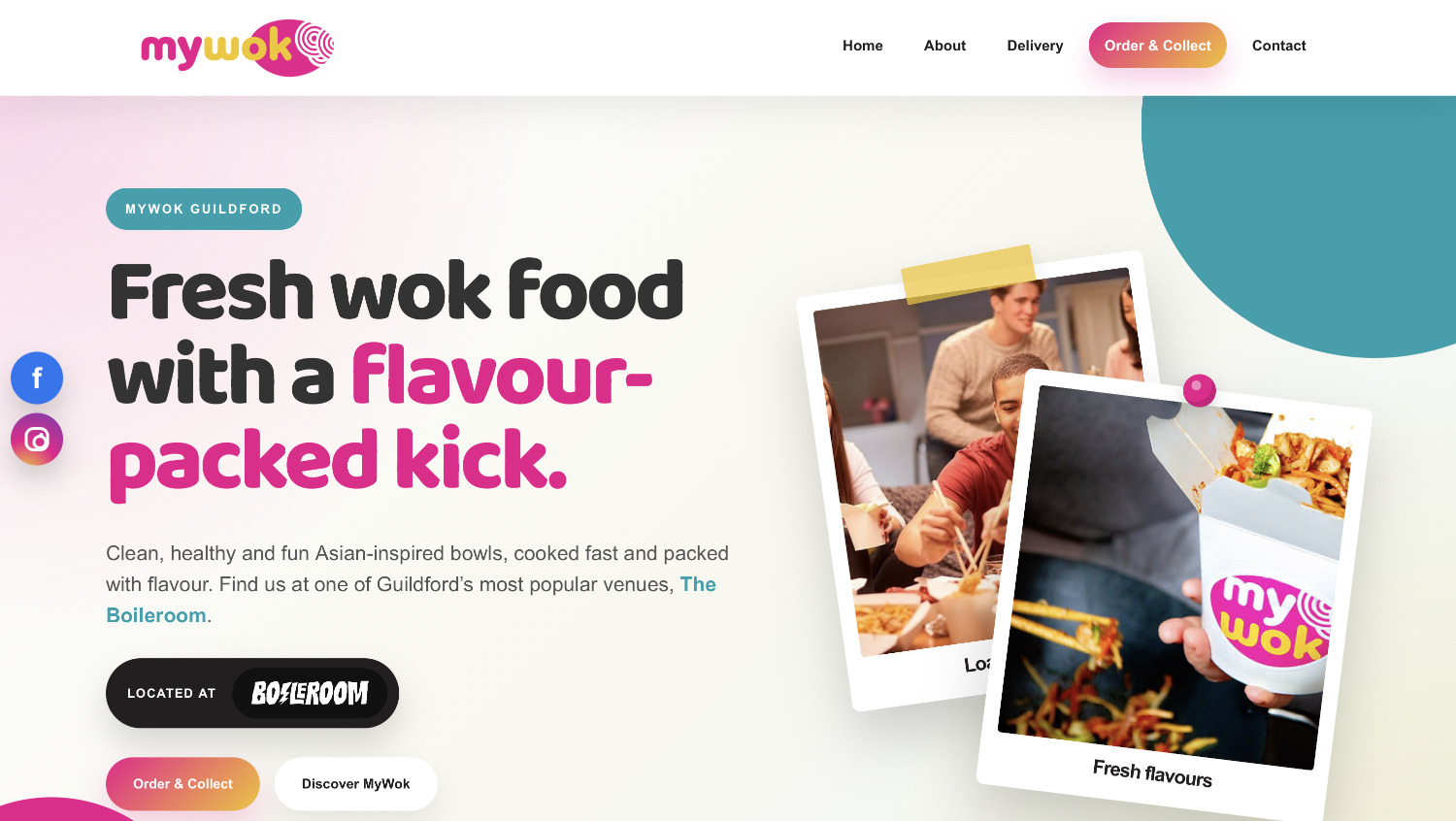 MyWok Guildford website